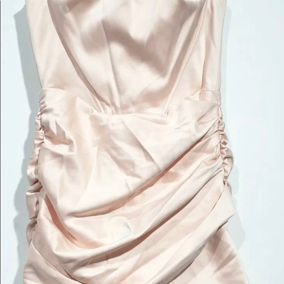 Blush Satin Corset Mini Dress - Picture 3 of 4